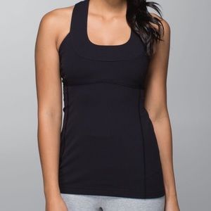 Lululemon scoop neck tank top with bra built in